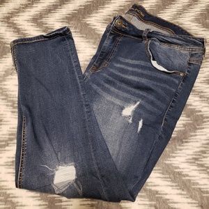 Women's Torrid Plus Size  Denim Cropped Capris